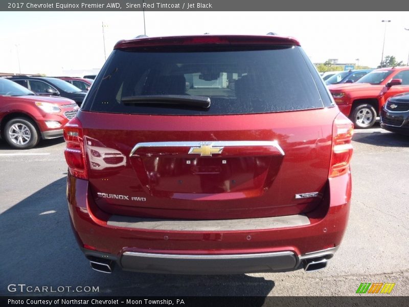 Siren Red Tintcoat / Jet Black 2017 Chevrolet Equinox Premier AWD