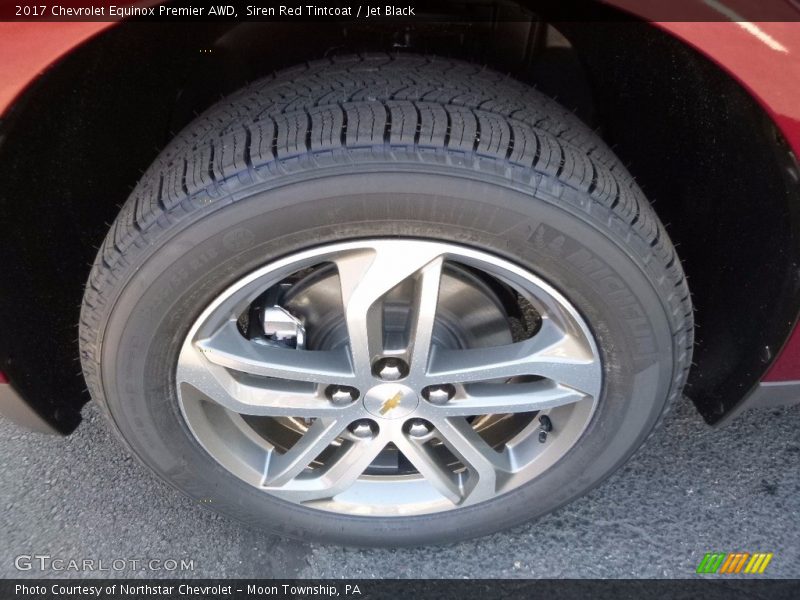 Siren Red Tintcoat / Jet Black 2017 Chevrolet Equinox Premier AWD
