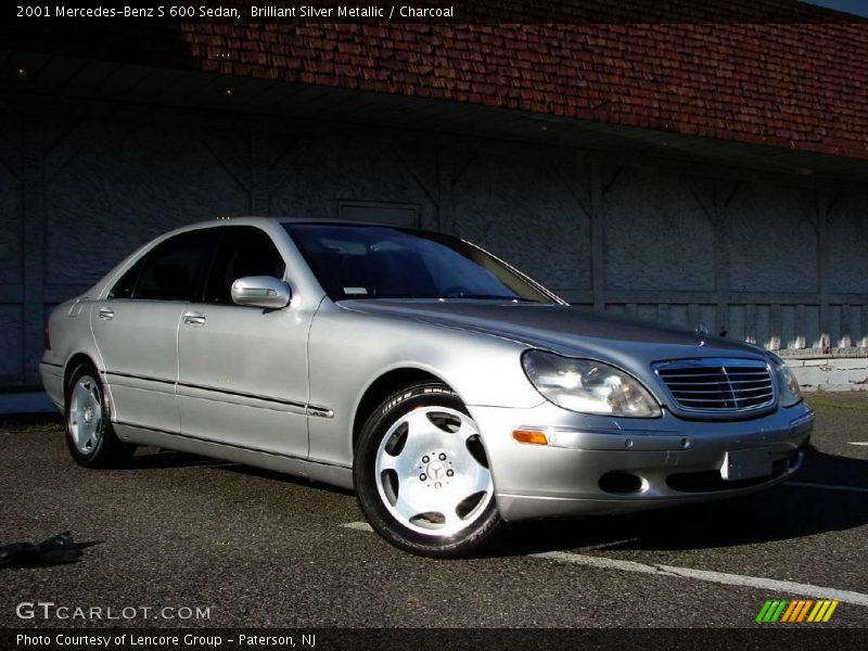 Brilliant Silver Metallic / Charcoal 2001 Mercedes-Benz S 600 Sedan