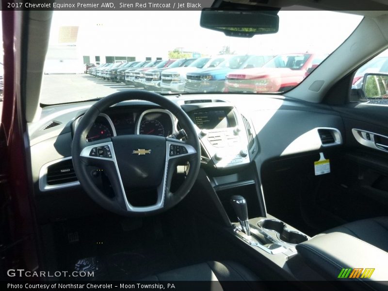 Siren Red Tintcoat / Jet Black 2017 Chevrolet Equinox Premier AWD