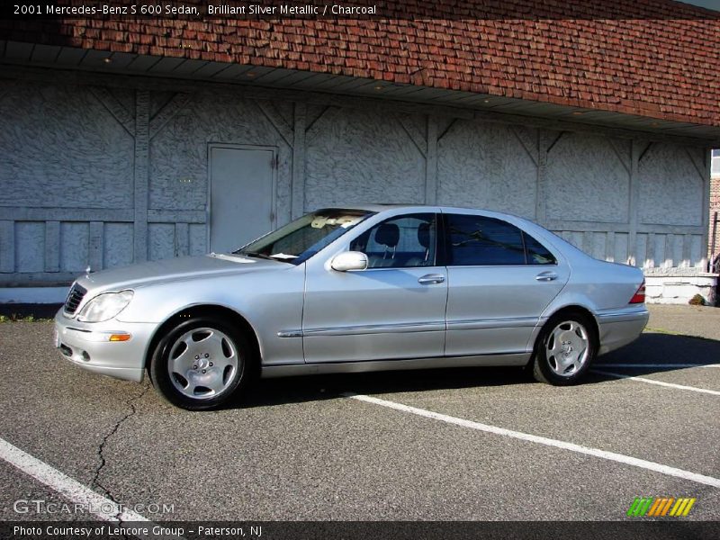 Brilliant Silver Metallic / Charcoal 2001 Mercedes-Benz S 600 Sedan