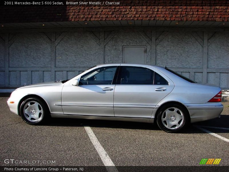 Brilliant Silver Metallic / Charcoal 2001 Mercedes-Benz S 600 Sedan