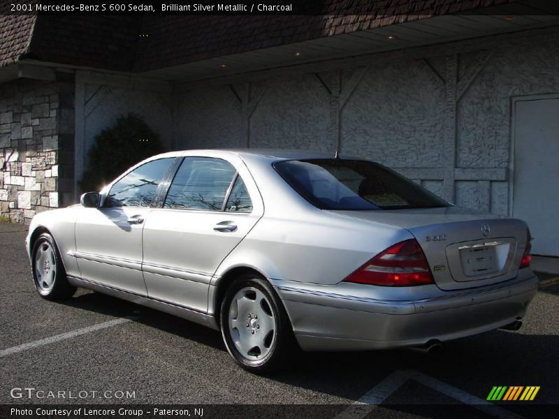 Brilliant Silver Metallic / Charcoal 2001 Mercedes-Benz S 600 Sedan