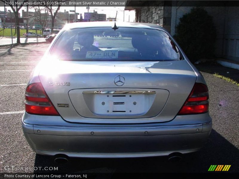 Brilliant Silver Metallic / Charcoal 2001 Mercedes-Benz S 600 Sedan
