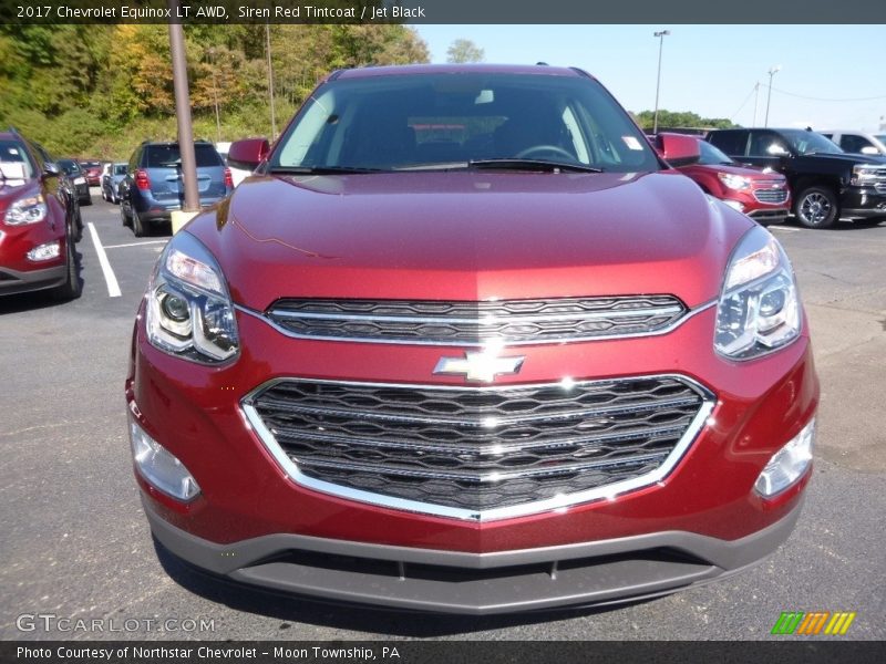 Siren Red Tintcoat / Jet Black 2017 Chevrolet Equinox LT AWD