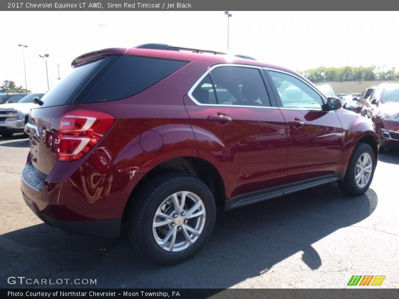 Siren Red Tintcoat / Jet Black 2017 Chevrolet Equinox LT AWD