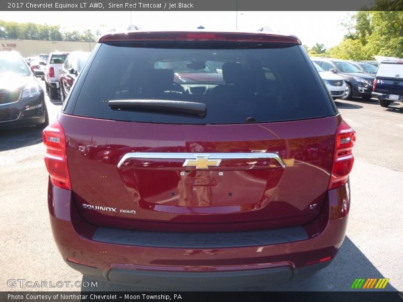 Siren Red Tintcoat / Jet Black 2017 Chevrolet Equinox LT AWD