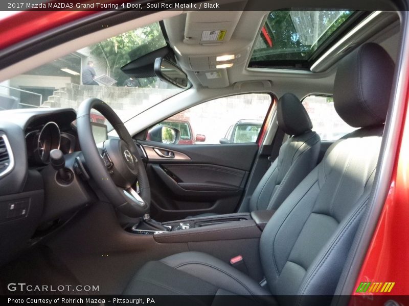 Soul Red Metallic / Black 2017 Mazda MAZDA3 Grand Touring 4 Door