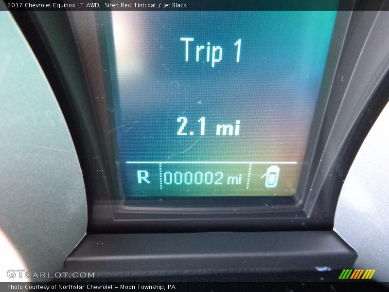 Siren Red Tintcoat / Jet Black 2017 Chevrolet Equinox LT AWD