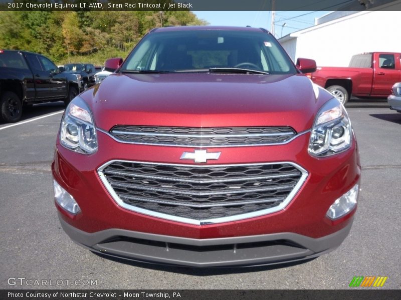 Siren Red Tintcoat / Jet Black 2017 Chevrolet Equinox LT AWD