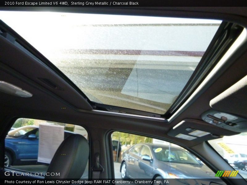 Sterling Grey Metallic / Charcoal Black 2010 Ford Escape Limited V6 4WD
