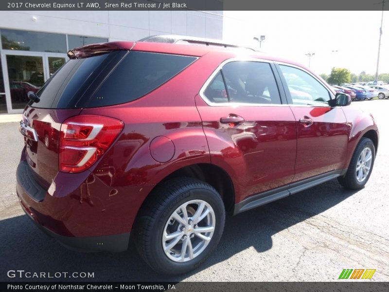 Siren Red Tintcoat / Jet Black 2017 Chevrolet Equinox LT AWD
