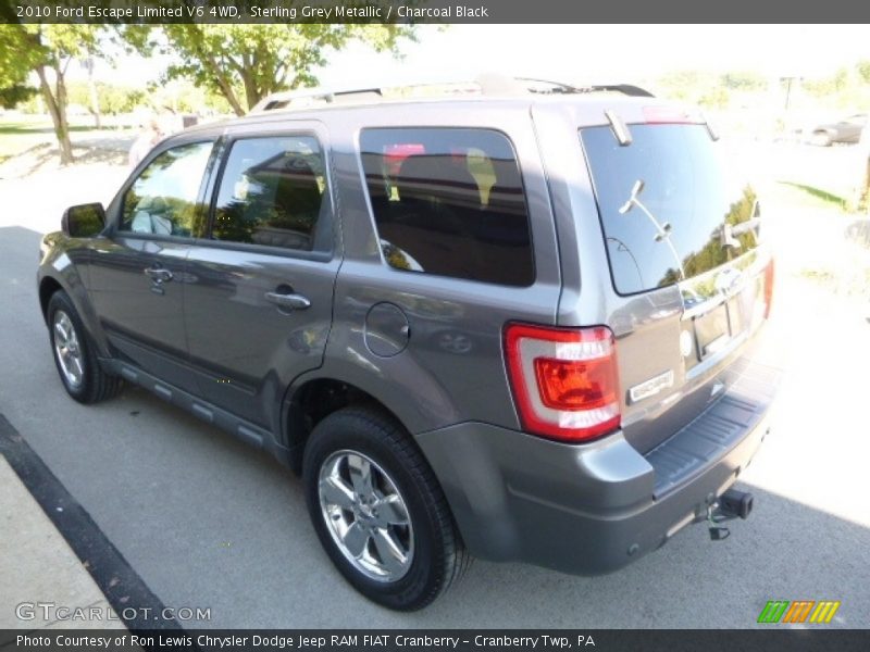 Sterling Grey Metallic / Charcoal Black 2010 Ford Escape Limited V6 4WD