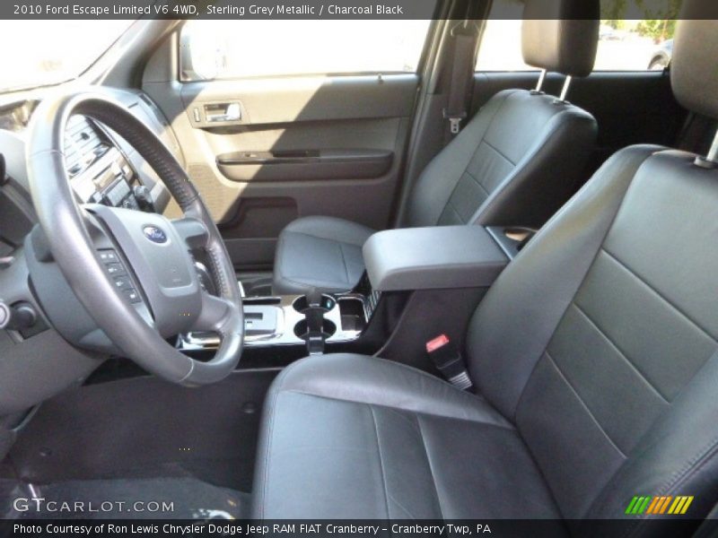 Sterling Grey Metallic / Charcoal Black 2010 Ford Escape Limited V6 4WD