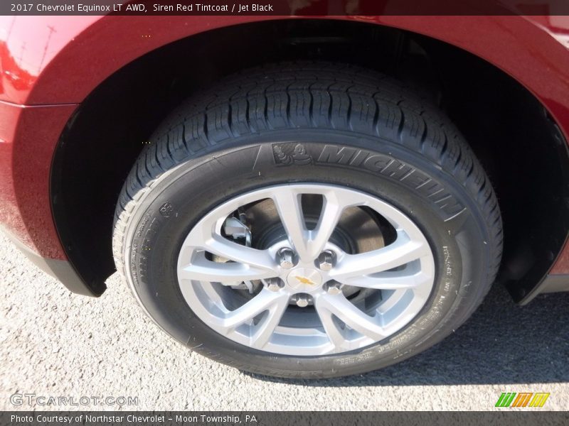 Siren Red Tintcoat / Jet Black 2017 Chevrolet Equinox LT AWD