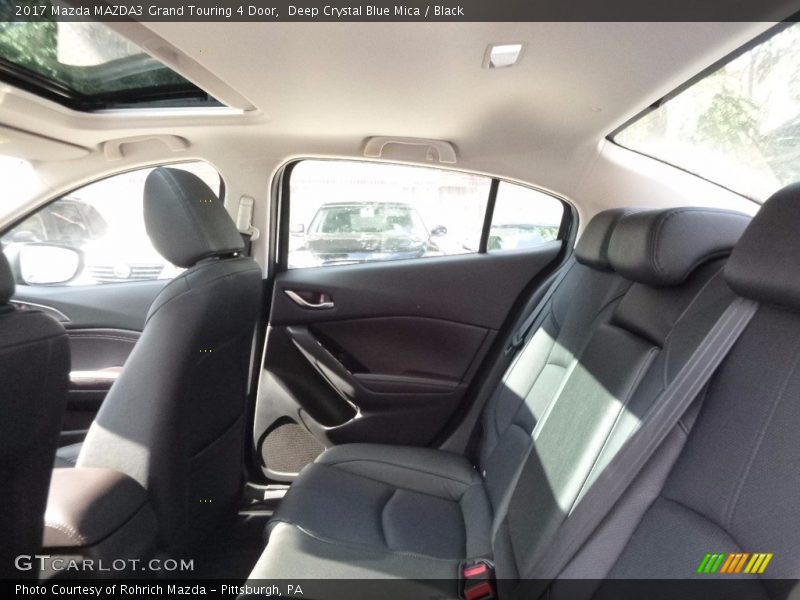 Deep Crystal Blue Mica / Black 2017 Mazda MAZDA3 Grand Touring 4 Door