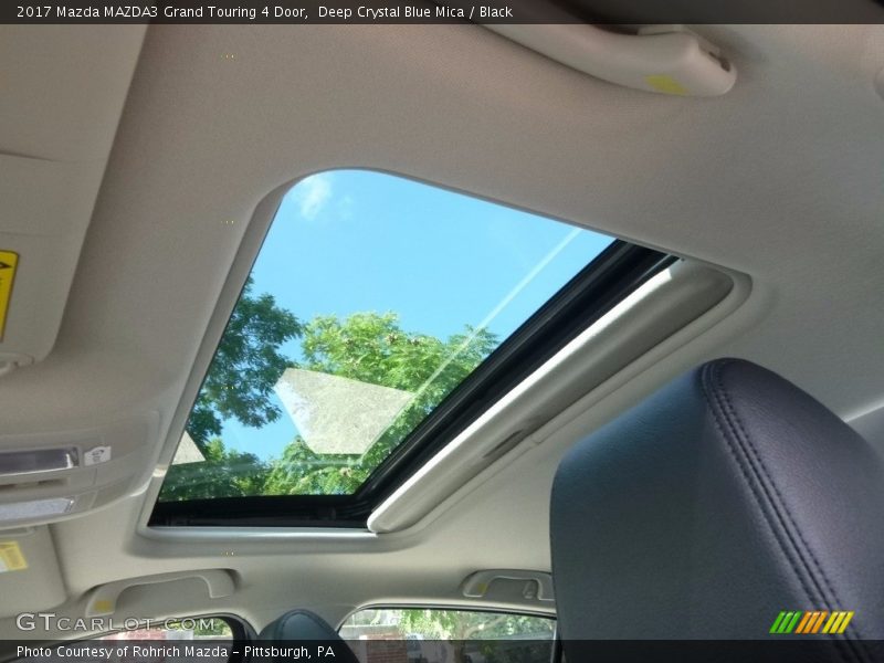 Deep Crystal Blue Mica / Black 2017 Mazda MAZDA3 Grand Touring 4 Door