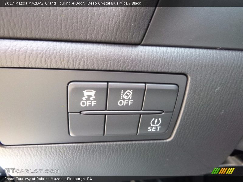 Deep Crystal Blue Mica / Black 2017 Mazda MAZDA3 Grand Touring 4 Door