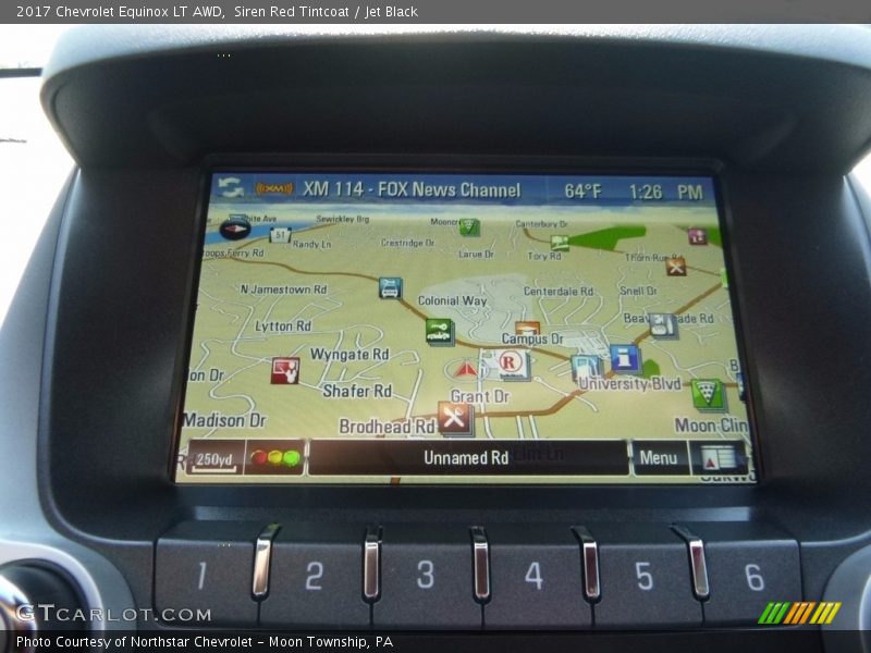 Siren Red Tintcoat / Jet Black 2017 Chevrolet Equinox LT AWD