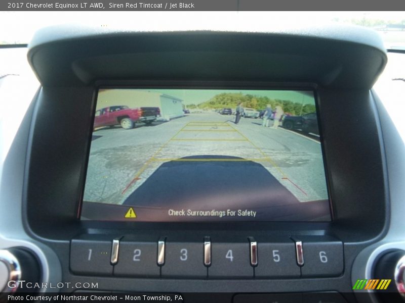 Siren Red Tintcoat / Jet Black 2017 Chevrolet Equinox LT AWD