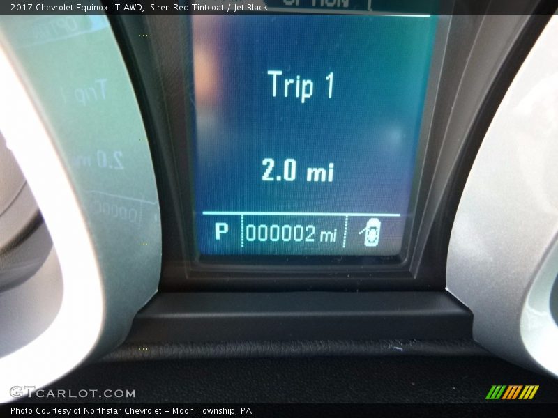 Siren Red Tintcoat / Jet Black 2017 Chevrolet Equinox LT AWD