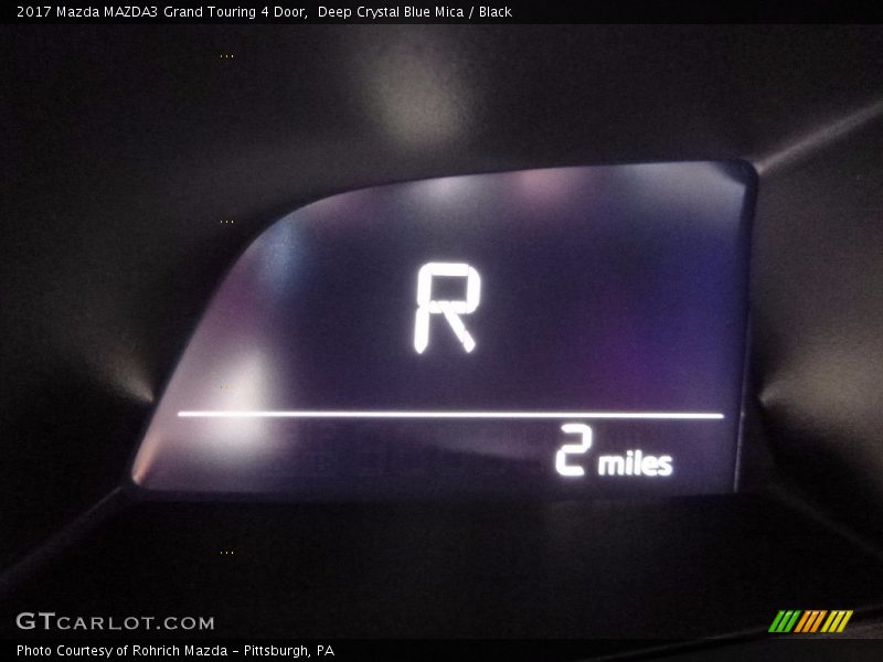 Deep Crystal Blue Mica / Black 2017 Mazda MAZDA3 Grand Touring 4 Door