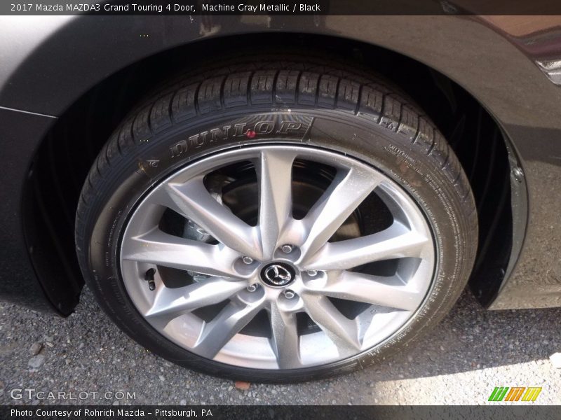 Machine Gray Metallic / Black 2017 Mazda MAZDA3 Grand Touring 4 Door