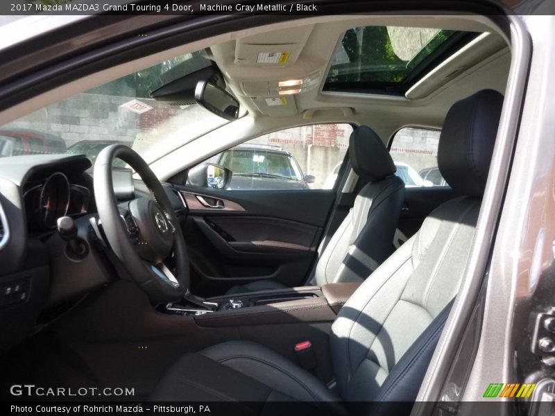 Machine Gray Metallic / Black 2017 Mazda MAZDA3 Grand Touring 4 Door