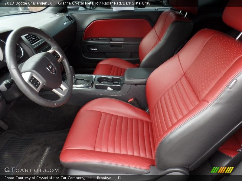  2013 Challenger SXT Radar Red/Dark Slate Gray Interior