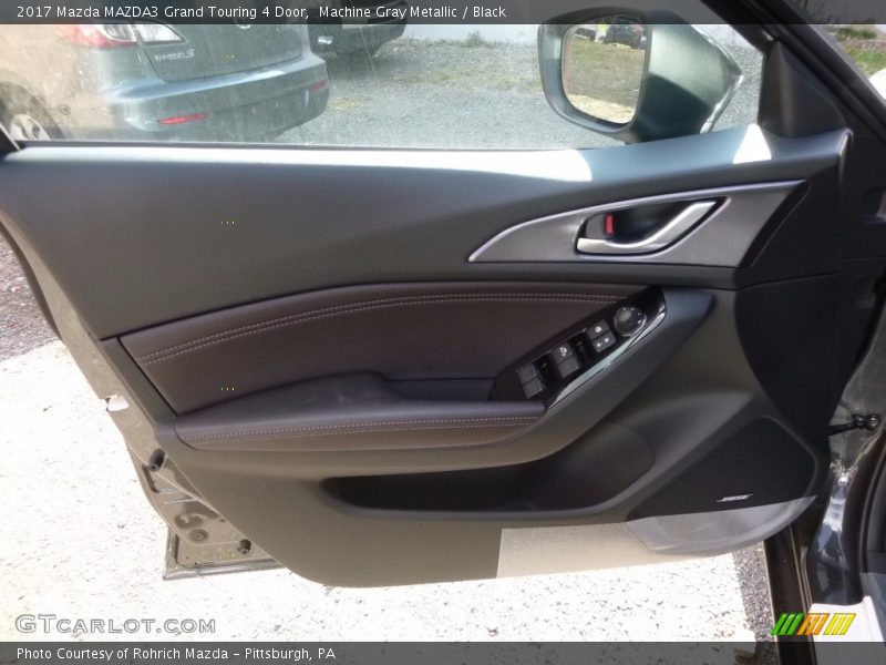 Machine Gray Metallic / Black 2017 Mazda MAZDA3 Grand Touring 4 Door
