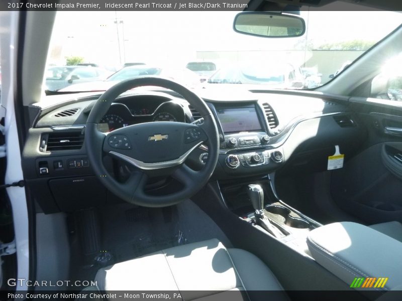 Iridescent Pearl Tricoat / Jet Black/Dark Titanium 2017 Chevrolet Impala Premier