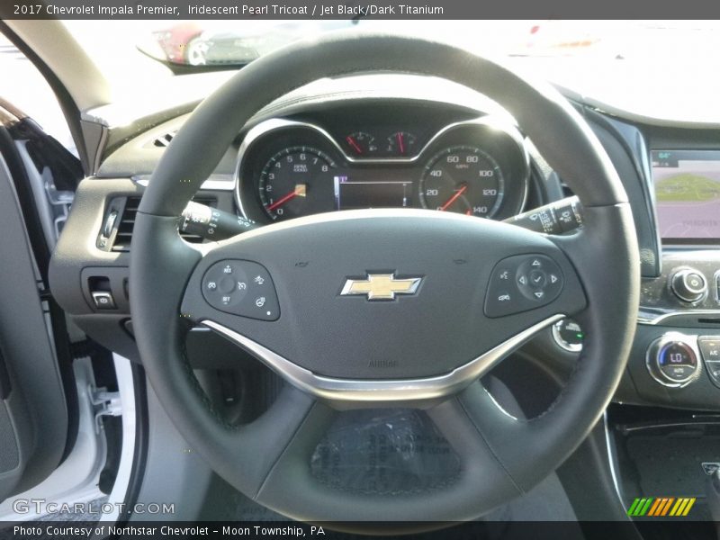 Iridescent Pearl Tricoat / Jet Black/Dark Titanium 2017 Chevrolet Impala Premier