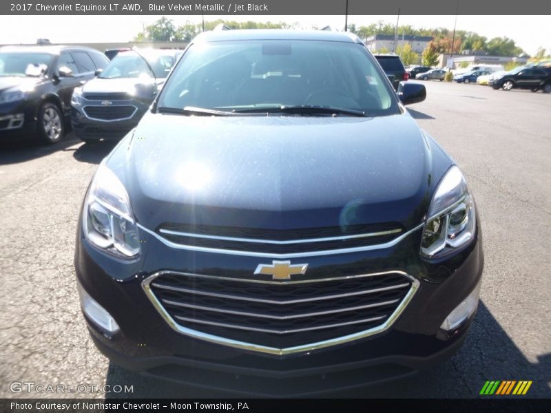 Blue Velvet Metallic / Jet Black 2017 Chevrolet Equinox LT AWD