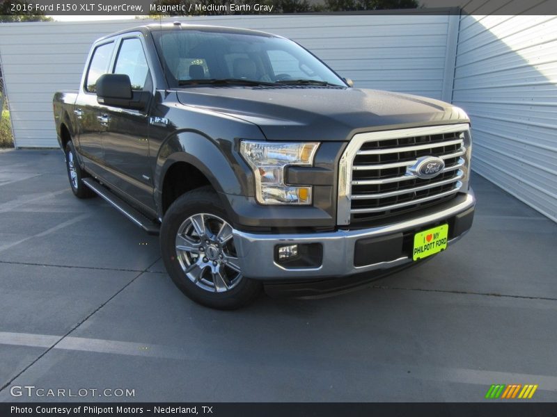 Magnetic / Medium Earth Gray 2016 Ford F150 XLT SuperCrew
