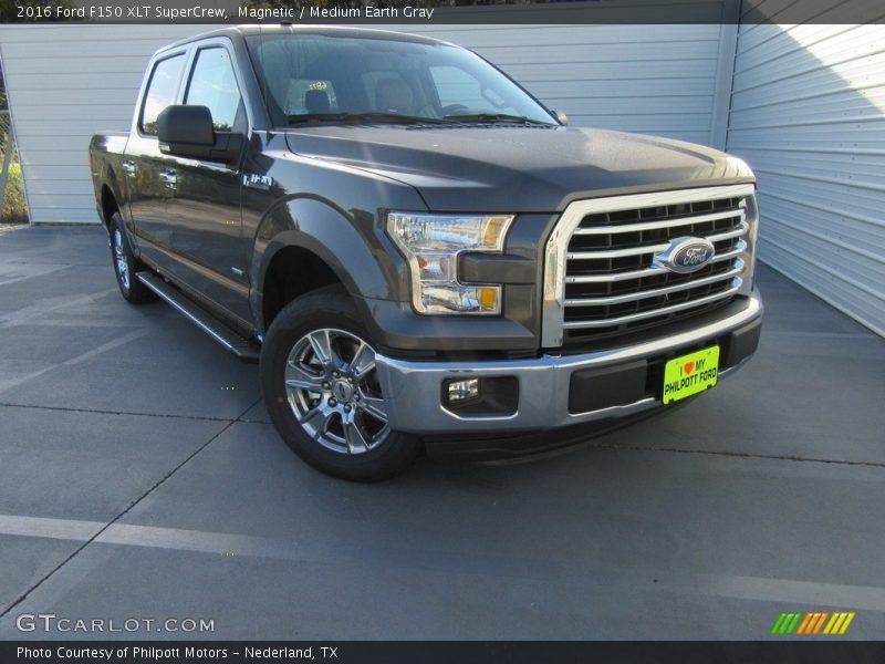 Magnetic / Medium Earth Gray 2016 Ford F150 XLT SuperCrew