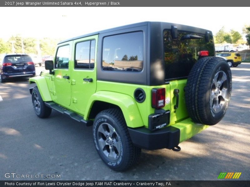 Hypergreen / Black 2017 Jeep Wrangler Unlimited Sahara 4x4