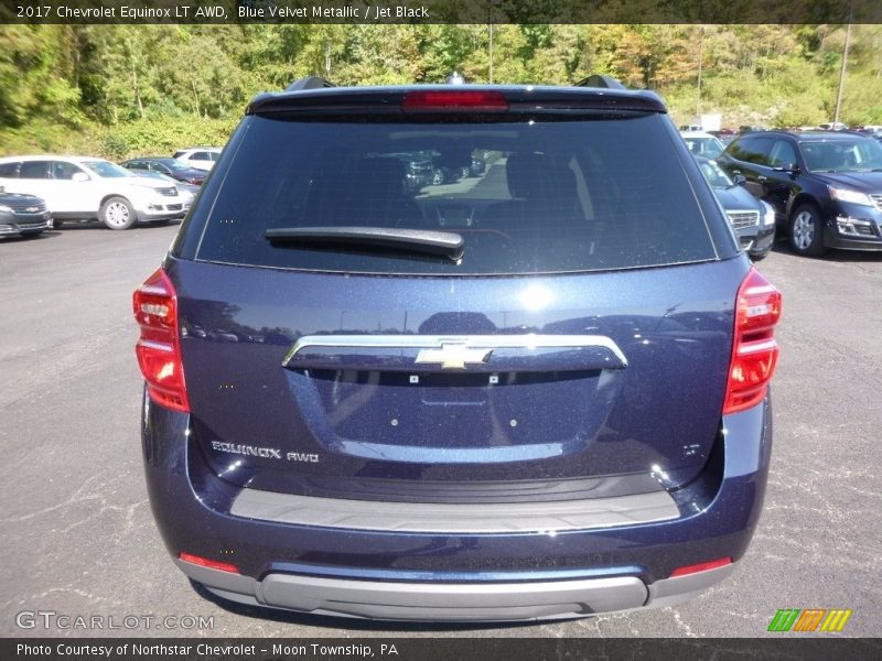 Blue Velvet Metallic / Jet Black 2017 Chevrolet Equinox LT AWD
