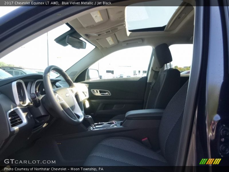 Blue Velvet Metallic / Jet Black 2017 Chevrolet Equinox LT AWD