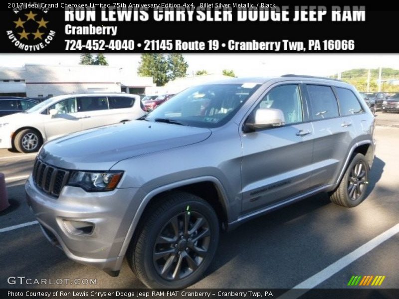 Billet Silver Metallic / Black 2017 Jeep Grand Cherokee Limited 75th Annivesary Edition 4x4