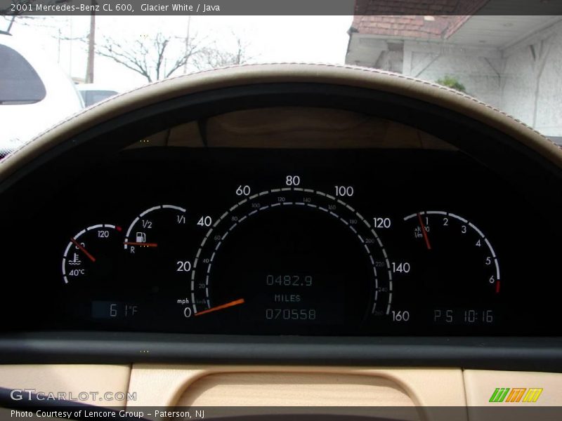 Glacier White / Java 2001 Mercedes-Benz CL 600
