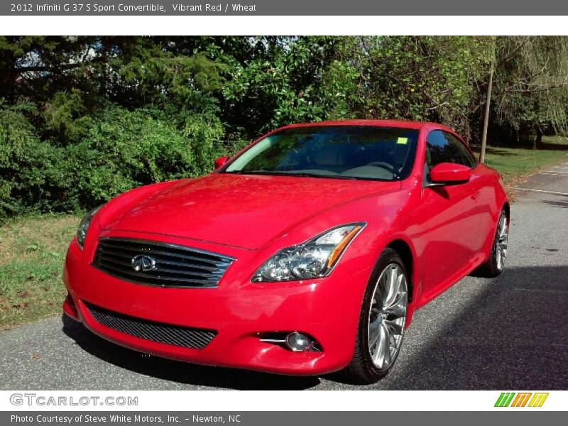 Vibrant Red / Wheat 2012 Infiniti G 37 S Sport Convertible