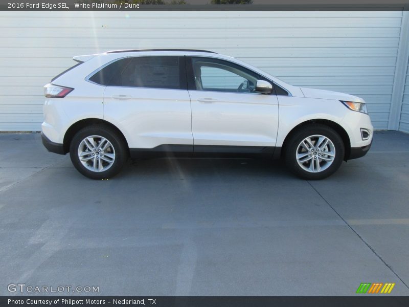 White Platinum / Dune 2016 Ford Edge SEL