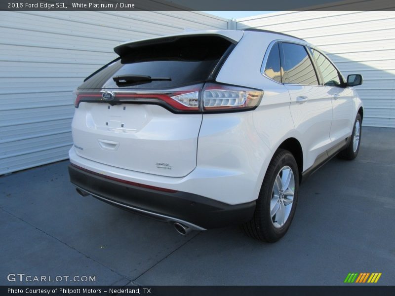White Platinum / Dune 2016 Ford Edge SEL