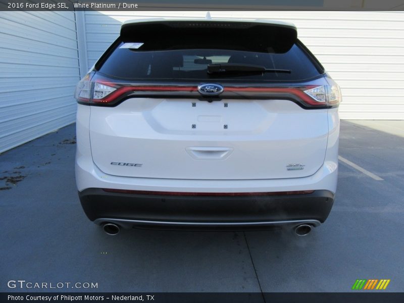 White Platinum / Dune 2016 Ford Edge SEL