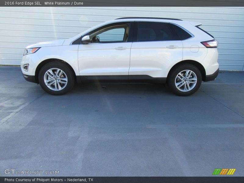 White Platinum / Dune 2016 Ford Edge SEL