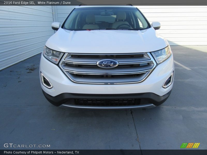 White Platinum / Dune 2016 Ford Edge SEL