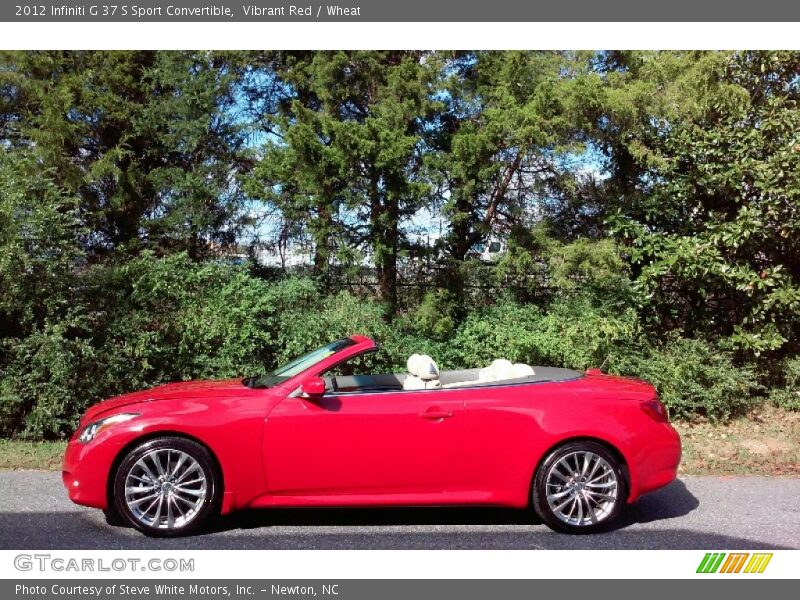 Vibrant Red / Wheat 2012 Infiniti G 37 S Sport Convertible