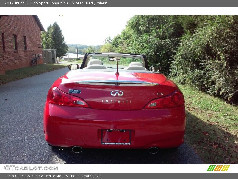 Vibrant Red / Wheat 2012 Infiniti G 37 S Sport Convertible