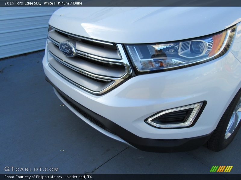 White Platinum / Dune 2016 Ford Edge SEL