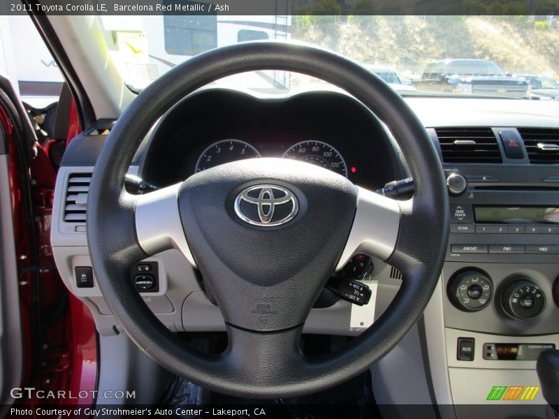 Barcelona Red Metallic / Ash 2011 Toyota Corolla LE